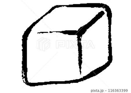 筆タッチの角砂糖のイラスト 116363399
