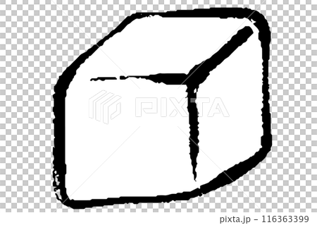 筆タッチの角砂糖のイラスト 116363399