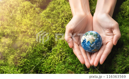エコロジーイメージ　サステナブル　環境保護 116363569