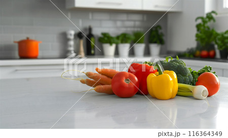 キッチンの新鮮な野菜 116364349