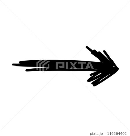 Black Marker Arrow illustration Hand Drawn Arrow Graffiti Arrow Doodle Arrow Paint Arrow 116364402