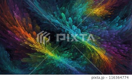 有機的なカラフルな背景イメージ 有機的なカラフルな背景イメージ 116364774
