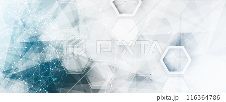 Neural network concept. Connected cells with links. High technology process. Abstract futuristic background. Vector art. Neural network concept. Connected cells with links. High technology process. Abstract futuristic background. Vector art. 116364786