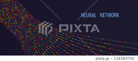Neural network concept. Connected cells with links. High technology process. Abstract futuristic background. Vector art. Neural network concept. Connected cells with links. High technology process. Abstract futuristic background. Vector art. 116364792