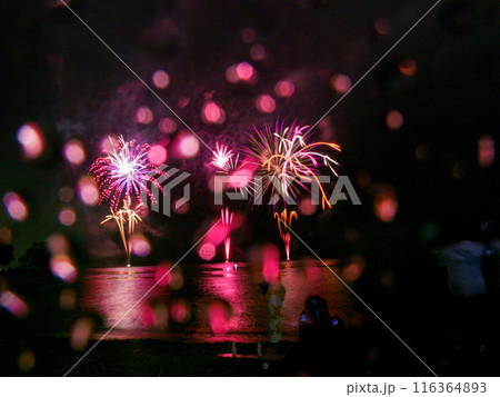 雨の花火大会 雨の花火大会 116364893