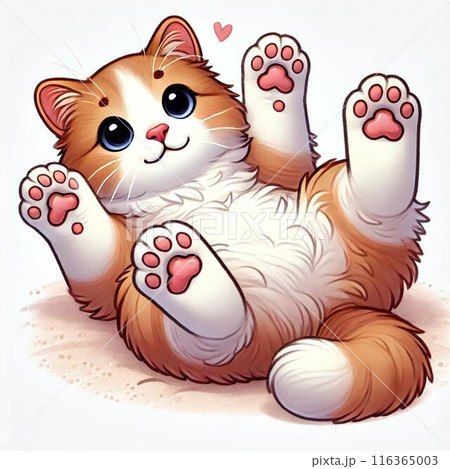 可愛い子猫のイラスト 可愛い子猫のイラスト 116365003