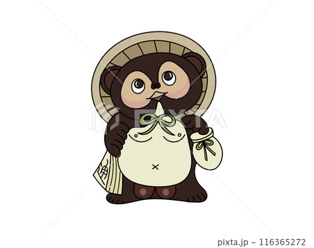 信楽焼のたぬきの焼き物 116365272