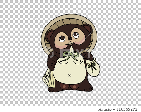 信楽焼のたぬきの焼き物 116365272