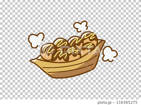 たこ焼き　手描き 116365275