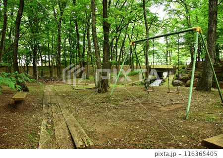 栃木県那須町　那須高原の宿泊施設ホテルエピナール那須の新緑散歩道 116365405
