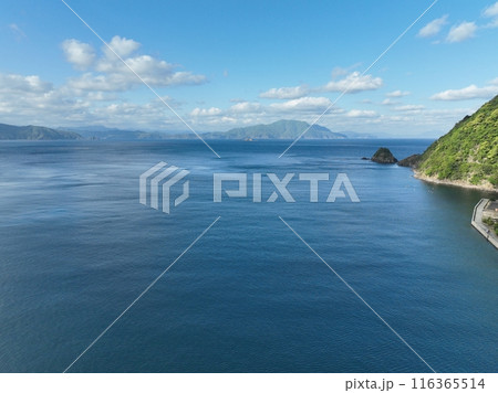 福井県の常神半島　ドローン空撮 116365514