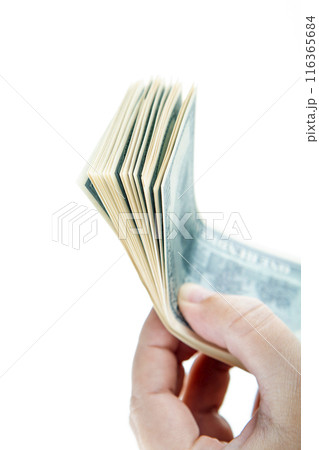 image of money banknote hand image of money banknote hand 116365684