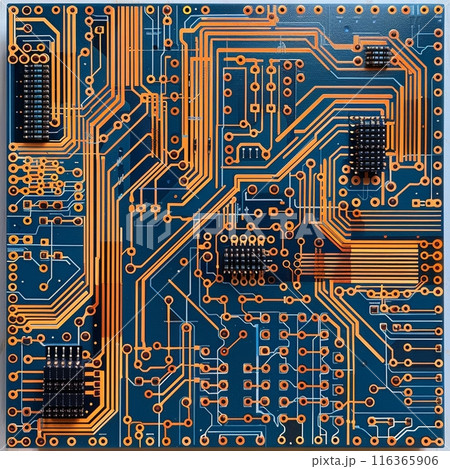 IC circuit board flow design concept. 116365906