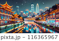 アジアの美しい風景　海辺の夜景 116365967