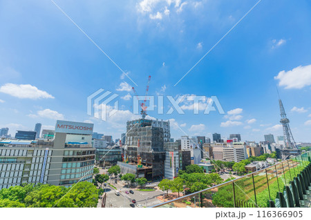 中日ビル、7階屋上広場からの眺め〈愛知県名古屋市〉 116366905