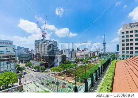 中日ビル、7階屋上広場からの眺め〈愛知県名古屋市〉 116366914