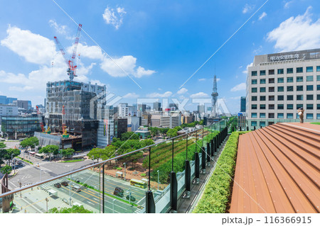 中日ビル、7階屋上広場からの眺め〈愛知県名古屋市〉 116366915