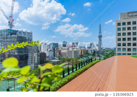 中日ビル、7階屋上広場からの眺め〈愛知県名古屋市〉 116366925