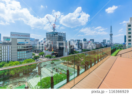 中日ビル、7階屋上広場からの眺め〈愛知県名古屋市〉 116366929