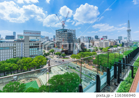 中日ビル、7階屋上広場からの眺め〈愛知県名古屋市〉 116366940
