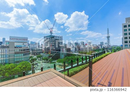中日ビル、7階屋上広場からの眺め〈愛知県名古屋市〉 116366942