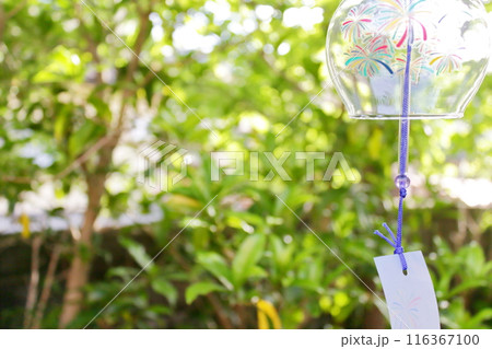花火の風鈴と夏風景 花火の風鈴と夏風景 116367100