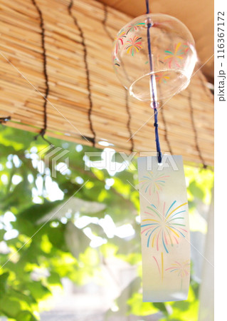花火の風鈴と夏風景 花火の風鈴と夏風景 116367172