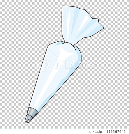Piping bag with cream Piping bag with cream 116367441