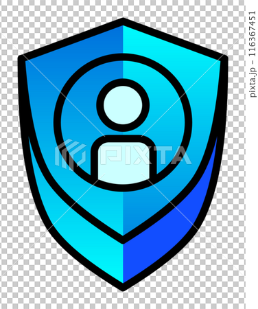 Security icon to protect personal information Security icon to protect personal information 116367451