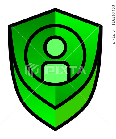 個人情報を守るセキュリティのアイコン 116367453