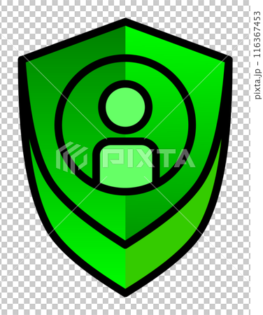 個人情報を守るセキュリティのアイコン 116367453