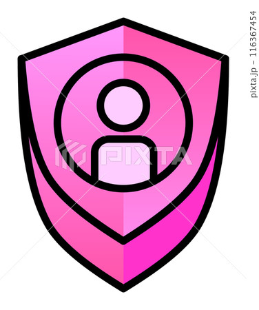 個人情報を守るセキュリティのアイコン 個人情報を守るセキュリティのアイコン 116367454
