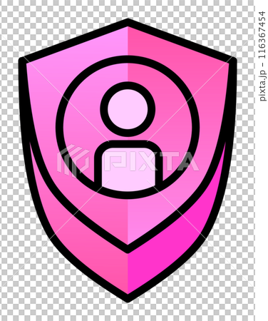 個人情報を守るセキュリティのアイコン 個人情報を守るセキュリティのアイコン 116367454