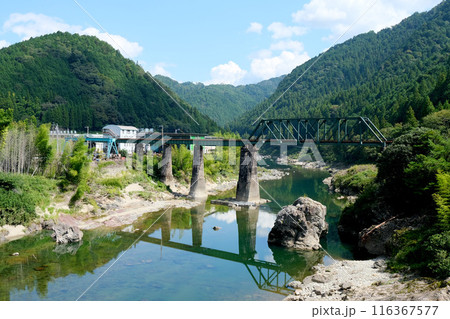 岐阜県加茂郡白川町_道の駅美濃白川付近からの風景5_2023年9月 116367577