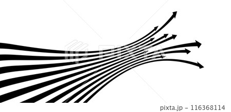 perspective arrows on white background. growth concept. Vector illustration perspective arrows on white background. growth concept. Vector illustration 116368114