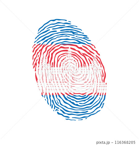 Fingerprint vector colored with the national flag of Cambodia Fingerprint vector colored with the national flag of Cambodia 116368205