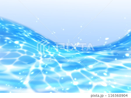 勢いと奥行きのある水面の背景 勢いと奥行きのある水面の背景 116368904