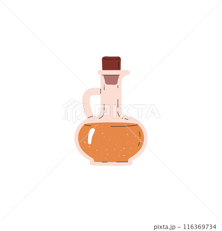 Kitchen vinegar bottle vector icon on isolated background. Kitchen vinegar bottle vector icon on isolated background. 116369734