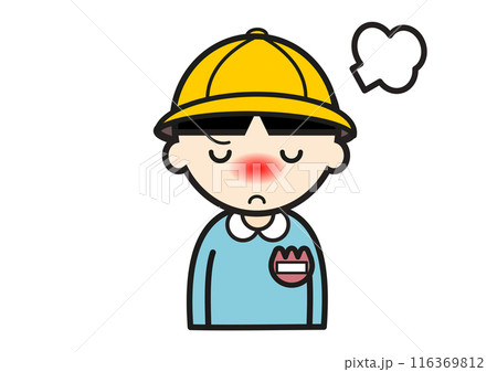 怒る幼稚園児男子 116369812