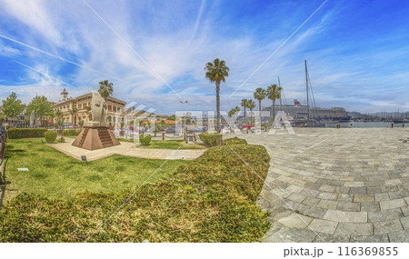 Panoramic picture of the old town of Ajaccio on the island of Corsica during the day Panoramic picture of the old town of Ajaccio on the island of Corsica during the day 116369855