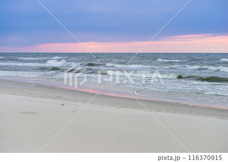 Sea and beach during cloudy day Sea and beach during cloudy day 116370915