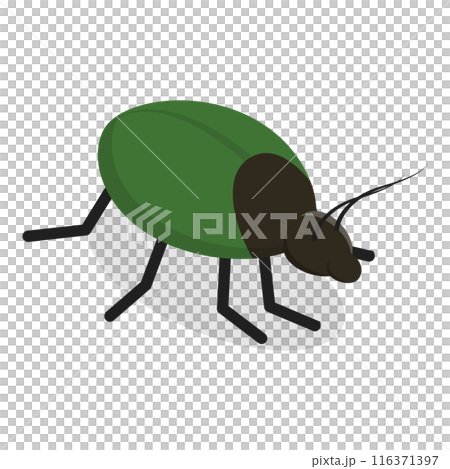 3D Isometric Flat  Set of Insects. Item 3 116371397