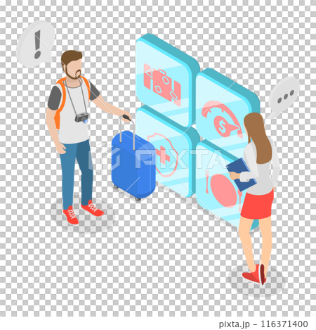 3D Isometric Flat  Illustration of Employee Benefits. Item 4 3D Isometric Flat  Illustration of Employee Benefits. Item 4 116371400