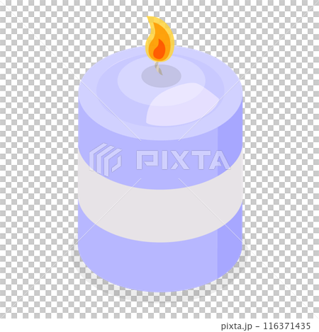 3D Isometric Flat Set of Candles. Item 3 3D Isometric Flat Set of Candles. Item 3 116371435
