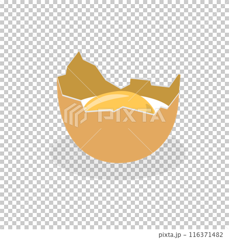 3D Isometric Flat Set of Chicken Eggs. Item 2 3D Isometric Flat Set of Chicken Eggs. Item 2 116371482