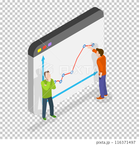 3D Isometric Flat Illustration of Financial Investment. Item 3 3D Isometric Flat Illustration of Financial Investment. Item 3 116371497