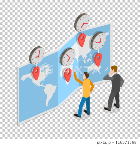 3D Isometric Flat Illustration of Global Logistics. Item 2 3D Isometric Flat Illustration of Global Logistics. Item 2 116371569