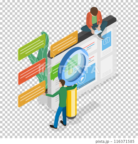 3D Isometric Flat  Illustration of Requirements Analysis. Item 2 116371585