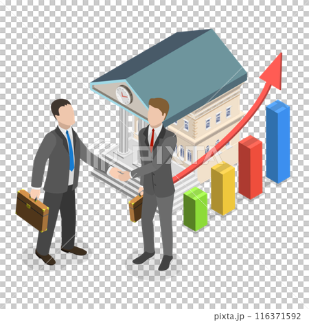 3D Isometric Flat  Illustration of CSR - Corporate Social Responsibility. Item 3 116371592