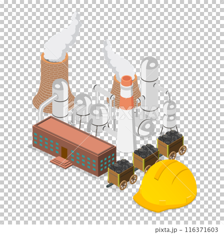 3D Isometric Flat Illustration of Mining. Item 1 3D Isometric Flat Illustration of Mining. Item 1 116371603